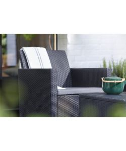 Salotto da giardino Claire con cuscini Keter