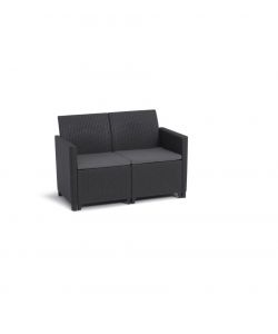 Lounge Set Marie da Esterno Keter in Resina Effetto Rattan - Completo con Cuscini