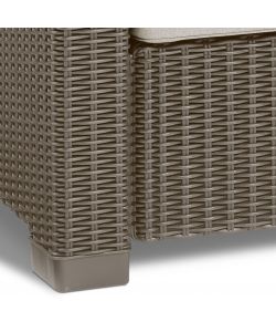 Keter Divano da Giardino California - Cappuccino - 198x68x71,5 cm
