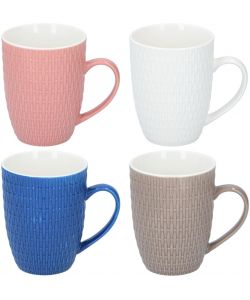 Edco Tazza Mug in Porcellana - Colori Assortiti - 343cc