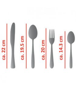 Set posate 16  pezzi nero