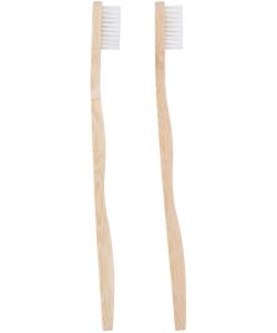 Spazzolini in Bamboo Biodegradabile - Setole Media Lunghezza - 2 pz