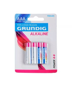 Grundig Pile Ministilo Alcaline - Batterie AAA - 4 Pz