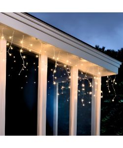 Lumineo Tenda Luminosa 259 LED Bianco Caldo Uso Interno Esterno - 11 m