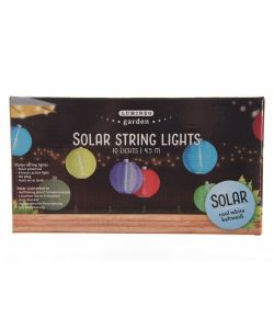 Stringa 10 lanterne LED solari multicolor