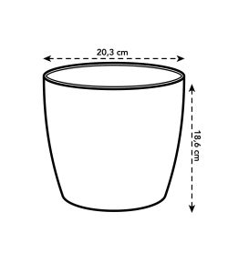 Elho Vaso Brussels - Antracite -  20 cm