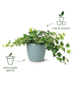 Elho Vaso Brussels - Antracite -  25 cm