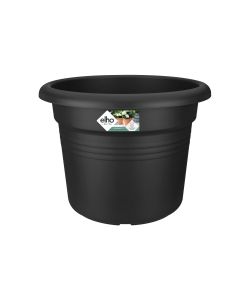 Elho Vaso Cilinder Rotondo 45 cm Living Black in Plastica Riciclata