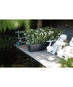 Elho Balconiera Extra Large Nero - Giardino e Terrazzo  80 cm