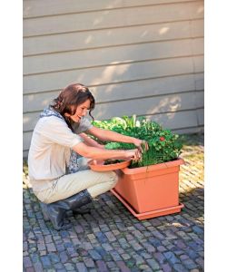 Elho Balconiera Extra Large Beige Naturale per Giardino - 78x34 cm