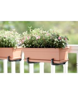 Elho Sottovaso Balconiera - Beige Naturale - 80 cm