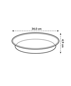 Sottovaso basics saucer 34cm Verde