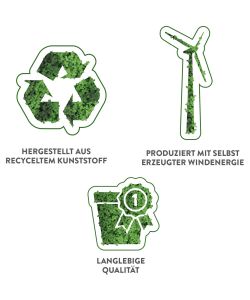 Elho Vibes Fold Vaso Rotondo 14 cm Rosa Delicato in Plastica Riciclata