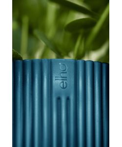 Elho Vibes Fold Vaso per Piante d. 14 cm Blu Profondo Design Moderno