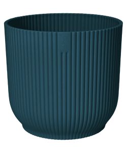 Elho Vaso Vibes Fold Rotondo 16 cm Blu Profondo per Piante da Interno