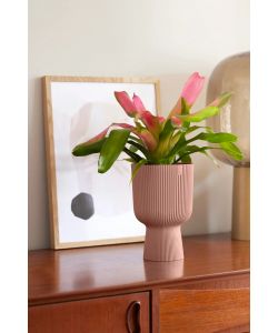 Elho Vaso Vibes Fold Coupe 14 cm Colore Rosa - Fioriera Interno Design Moderno