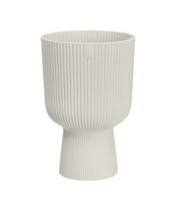 Elho Vaso Vibes Fold Coupe 14 cm Silky White - Fioriera Interna Elegante