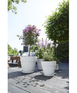 Vaso vibia campana round 35cm Bianco