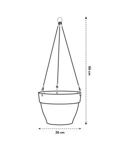 Vaso vibia campana hanging 26cm