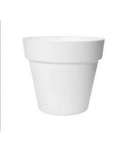 Elho Fioriera Florus Paris 35 White Vaso Rotondo per Interno ed Esterno