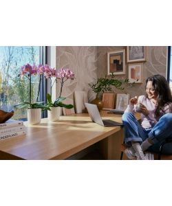 Elho Vaso per Orchidee Vibes Fold 12,5cm Bianco - Design Moderno e Sostenibile