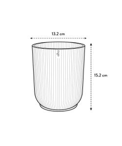 Elho Vibes Fold Orchid High 12,5cm - Vaso Rosa per Orchidee in Plastica Riciclata