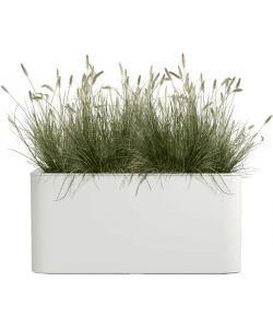 Florus Fioriera Jive Terrace 80 cm Bianca - Plastica Riciclata