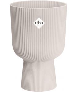 Elho Vaso Vibes Fold Coupe 14 cm Bianco Lino per Piante da Interno