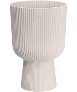 Elho Vaso Vibes Fold Coupe 14 cm Bianco Lino per Piante da Interno