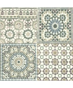 DUTCH WALLCOVERINGS Carta da Parati Motivo Mattonelle Marocco Marrone