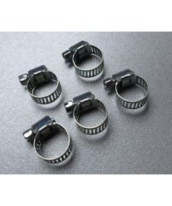 Set fascette per tubi da 8-18 mm zincate 5 pz