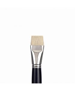 Van Gogh Pennello Piatto Setola N. 24 per Oli e Acrilici Colore Bianco