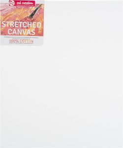 Tela di Cotone Bianco 80x100 cm per Pittura ad Olio e Acrilico