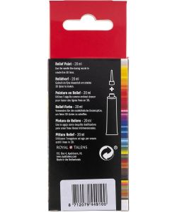 Amsterdam Vernice Rilievo Argento Tubetto 20 ml Finitura Opaca