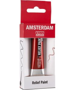 Amsterdam Pittura Acrilica 20 ml Bianco per Effetti a Rilievo su Rame