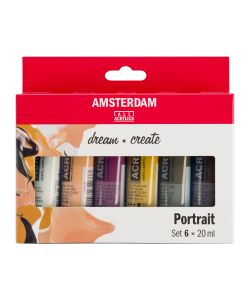 Set Amsterdam colori acrilici per ritratti