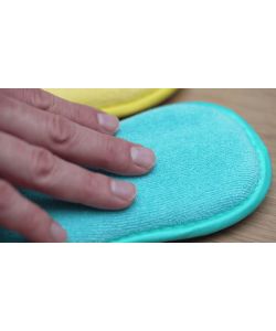 Set 3 Spugne Microfibra Ergonomiche per Pulizia Domestica