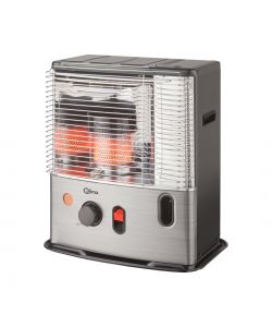 Qlima Stufa a Stopppino Portatile 2,7 kW - Silver - 455x295x495 mm