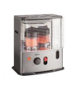 Qlima Stufa a Stopppino Portatile 2,7 kW - Silver - 455x295x495 mm