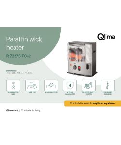 Qlima Stufa a Stopppino Portatile 2,7 kW - Silver - 455x295x495 mm