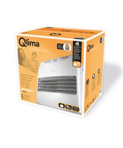 Qlima Stufa Laser Portatile Argento 4kW - 9L - 466x349x445 mm