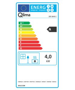 Qlima Stufa Laser Portatile Argento 4kW - 9L - 466x349x445 mm