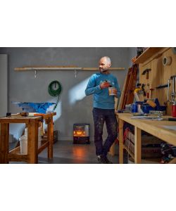 Qlima Stufa a Stoppino Portatile - Nero - 2,4 kW