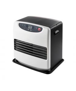 Qlima Stufa Laser Portatile - Bianco e Nero Opaco - 4,65 kW