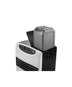Qlima Stufa Laser Portatile - Bianco e Nero Opaco - 4,65 kW