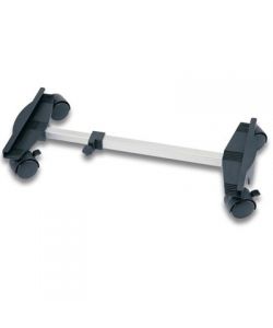Qlima Carrellino per Stufe - Nero e Argento - 35-57,5 cm