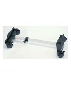 Qlima Carrellino per Stufe - Nero e Argento - 35-57,5 cm