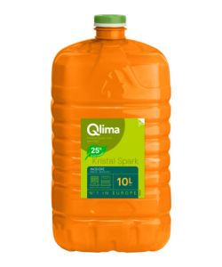 Qlima Combustibile Kristal Spark 10L - Arancione - Riscaldamento Sostenibile