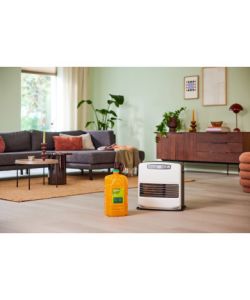Qlima Combustibile Kristal Spark 10L - Arancione - Riscaldamento Sostenibile