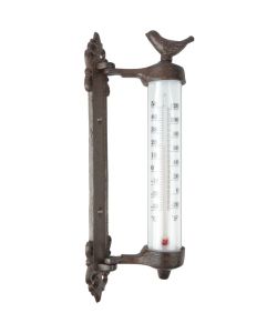 Esschert Design Termometro da Parete in Ghisa Marrone BR20